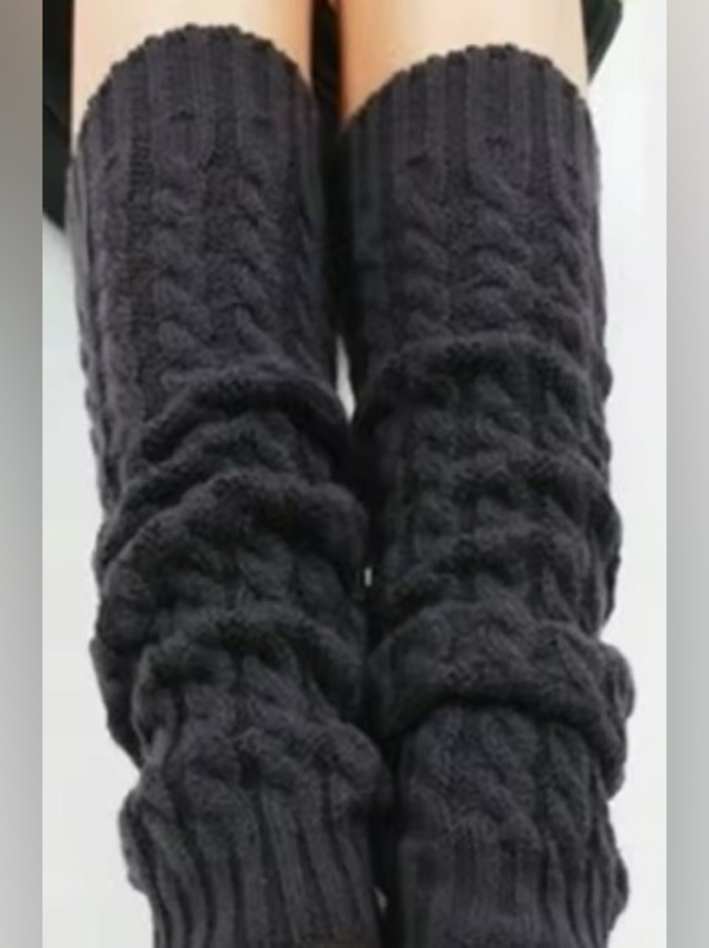 Knit Cable Leg Warmers Autumn And Winter Female Girls Pile Heap Socks Sports